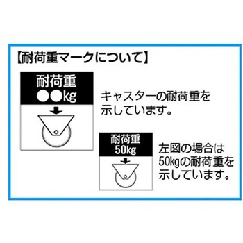 75mm キャスター 自在金具付・低床重荷重 エスコ