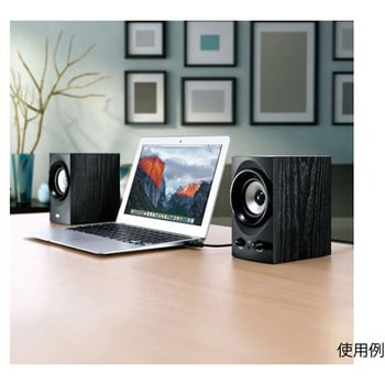 90x118x150mm ハイパワースピーカー USB電源 エスコ