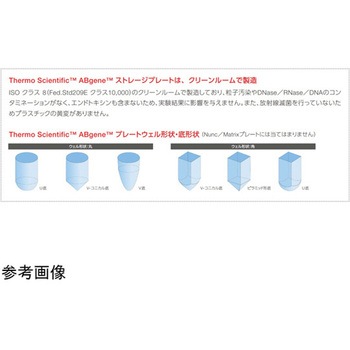 96ウェルマイクロプレート PP、U底 クリア 1箱 100個入 ABgene