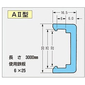 A2型ガイドレール 3m 作新工業