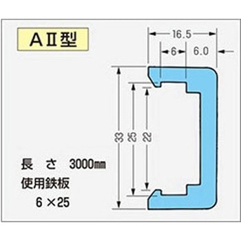A2型ガイドレール 3m 作新工業