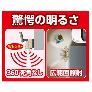 AC100V/30.0W LEDセンサーライト 3灯 エスコ
