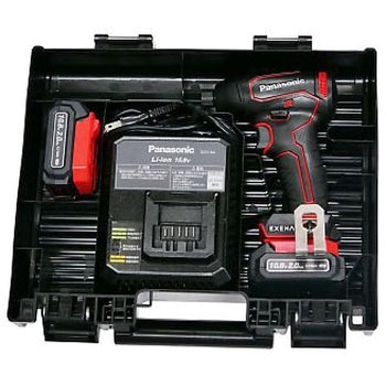 DC10.8V/2.0Ah インパクトドライバー 赤/充電式 エスコ