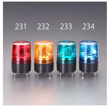 DC12～48V LED回転灯 青 エスコ