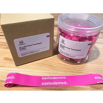 esラテックスフリー駆血帯 ロールタイプ ストロベリー 40本入 eastsidemed