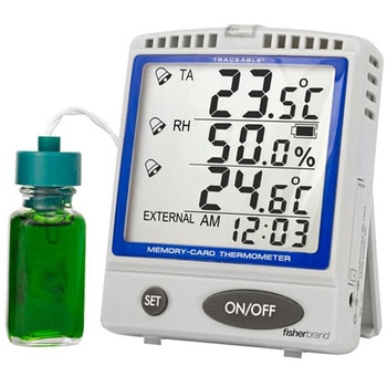 Fisherbrand(TM) Traceable(TM) メモリーカード 冷蔵庫/冷凍庫温度計 湿度計 Thermo Fisher Scientific