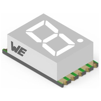 157121S12700 LEDディスプレイ 単桁 スーパーレッド 数字表示器 7セグメント 1袋 5個入 WURTH ELEKTRONIK 61151967