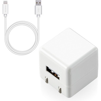 Mpa Acl04wh Iphone充電器 Ipad充電器 Lightning Ac ケーブル同梱 ホワイト コンパクト 小型 キューブ エレコム ケーブル長 約1 M Mpa Acl04wh 通販モノタロウ 61154039
