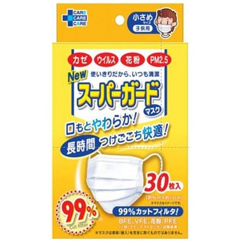 NEWスーパーガードマスク 小さめ 1ケース 30枚/箱×64箱入 THT