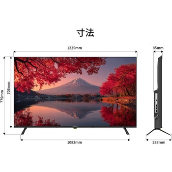 ディスプレイ55型/3840×2160/HDMI×3/ブラック/スピーカー有/2年保証 JAPANNEXT