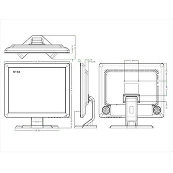 15インチカラーモニター DC12V マリンテック