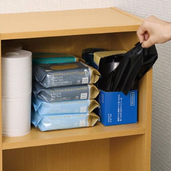 縦置きでも横置きでも取り出せる取っ手付き消臭サニタリー袋 コクヨ