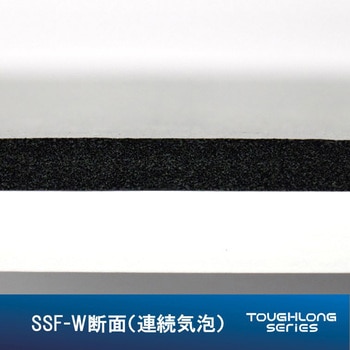 EPDMゴムスポンジシート 低反発：長期高復元 超高気密タフロングSSF-W粘着テープ付き シナジーワークス