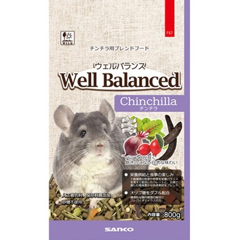 ウェルバランス チンチラフード 800g - 三晃商会