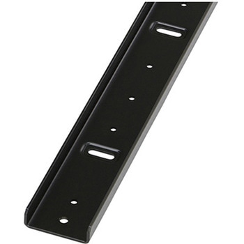 コンセントバー取付金具 コンセントバー200V用 W16.2×H1630×D49.2mm ブラック 摂津金属工業