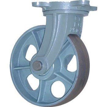 ヨドノ UHB-g180×75 重荷重用鋳物製自在金具付ウレタン車輪-
