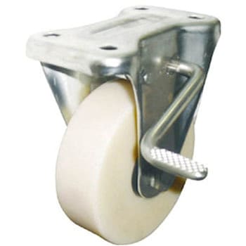 帯電防止MCナイロンキャスター 固定ブレーキ付き ヨドノ