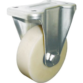 帯電防止MCナイロンステンレスキャスター 固定金具付き ヨドノ