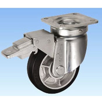 重荷重用ゴム車輪 自在スラストB付 ヨドノ