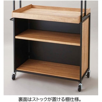 ハコマルシェワゴンW90cmセット ブラック ストア・エキスプレス