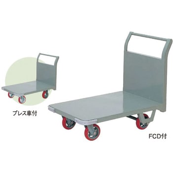 22P 片袖鉄板張運搬車 900x600 プレス ヨドノ FCDジェンゴム車輪