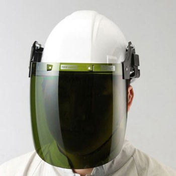 フェイスプロテクター ヘルメット取付型 エスコ