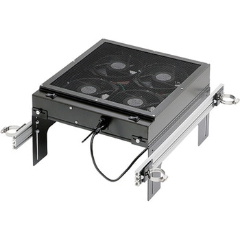 フリアクファンユニット W390×H80×D430mm ブラック 摂津金属工業