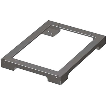 プレートベース 高さ100mm W700×H95×D958mm ホワイトグレイ 摂津金属工業