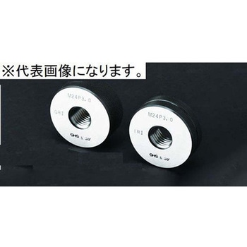 メートルネジリングゲージ 1セット 2個入 ネジ径1.6mm ピッチ0.35mm 測範社