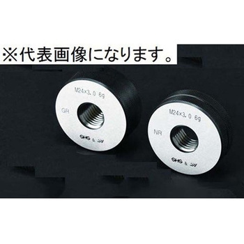 メートルネジリングゲージ 1セット 2個入 ネジ径2mmmm 測範社