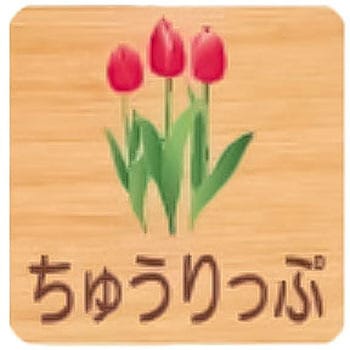 平付型木製サイン 400番台(草花) フジタ[室名札・標識]