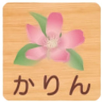 平付型木製サイン 400番台(草花) フジタ[室名札・標識]