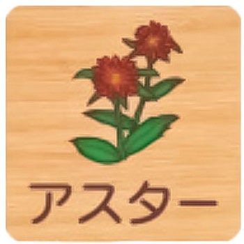平付型木製サイン 400番台(草花) フジタ[室名札・標識]