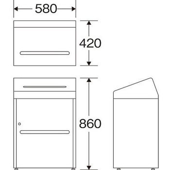 機密文書回収ボックス エスコ