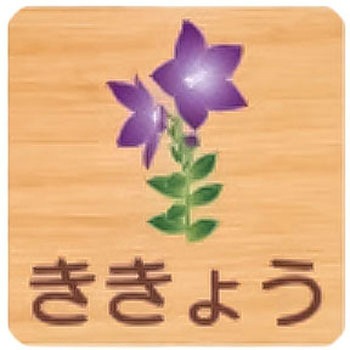 平付型木製サイン 400番台(草花) フジタ[室名札・標識]