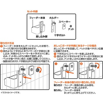 取付ラクラクフードフィーダー - ジェックス