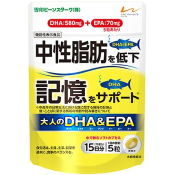 大人のDHA&EPA 24袋入 雪印ビーンスターク