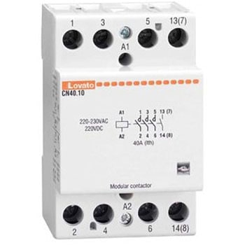 電磁接触器 24 V ac/dc 4極 Lovato