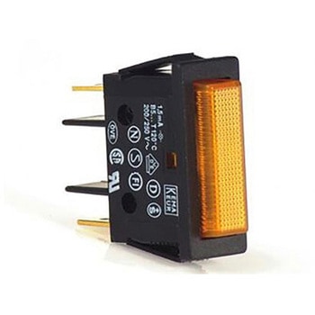 表示灯 240V 橙 実装ホールサイズ：22 x 30mm 1袋 5個入 Molveno