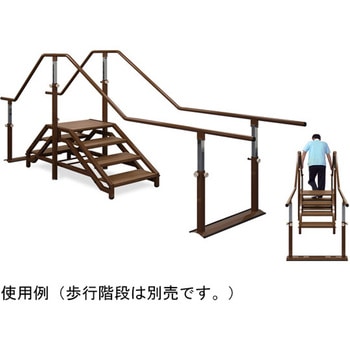 歩行階段付パラレル 高田ベッド製作所