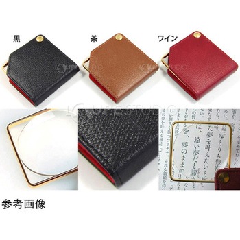 本革製 ゴールドポケットルーペ 3倍 63mm I.L.K(池田レンズ工業)