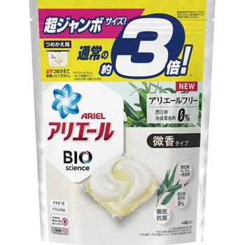 アリエールバイオサイエンスジェルボール微香 P G ジェルボール シートタイプ洗剤 通販モノタロウ 本体