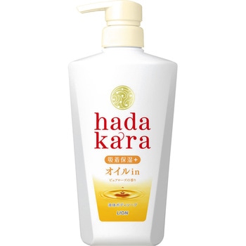 hadakaraボディソープ オイルインタイプ ピュアローズの香り LION(ライオン)