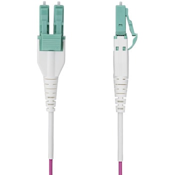 光ファイバーケーブル/OM4 マルチモード/LC-LC UPC/100Gbps/エリカバイオレット - StarTech.com