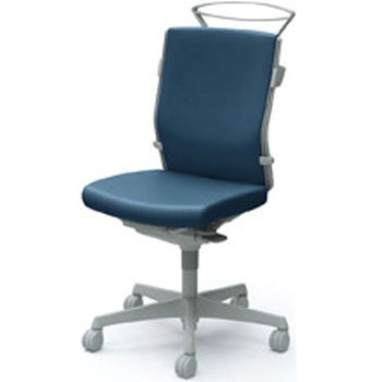 C436ZR PB27 |オカムラ エスクードチェアハイバック肘なし インディゴブルー(メーカー直送)