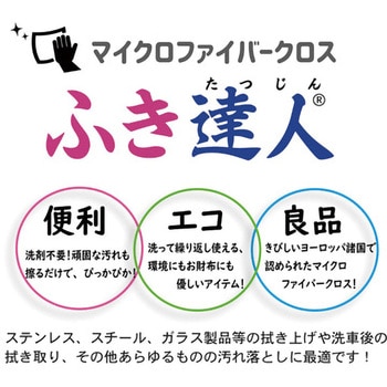 マイクロファイバークロス ふき達人 エム・あい