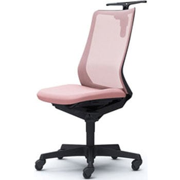 フルーエント 肘なし 背メッシュ ハイバック  ブラックボディ ハンガー付 ランバー無 ゴムキャスター オカムラ(岡村製作所)