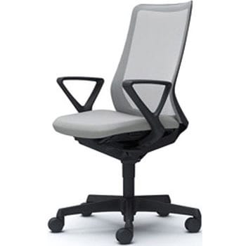 フルーエント 固定肘 背メッシュ ハイバック  ブラックボディ ハンガー無 ランバー無 ナイロンキャスター オカムラ(岡村製作所)