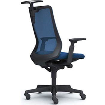 フルーエント 可動肘 背メッシュ ハイバック  ブラックボディ ハンガー付 ランバー無 ゴムキャスター オカムラ(岡村製作所)