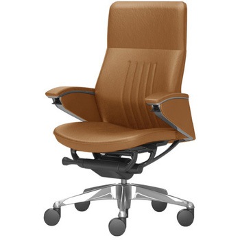 レジェンダ 5本脚 ハイバック デコレーティブステッチ&パーフォレーション パネル肘 オカムラ(岡村製作所)